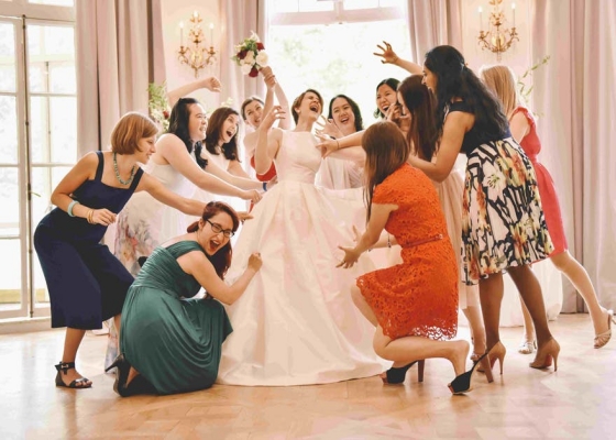 Faux Bridezilla Funny Bridal Meltdown Wedding Photo by Emma Jane Photography