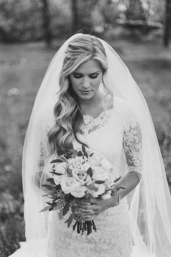 Top wedding hairstyles for bridal veils 3