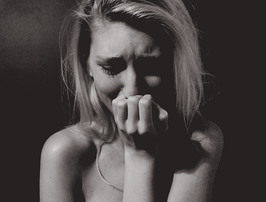 woman crying