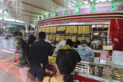 ထိုင်းပြည်တွင်းရွှေဈေး စံချိန်သစ်တင် မြင့်တက်