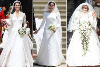တော်ဝင်မင်္ဂလာဆောင်တွေရဲ့ စျေးအကြီးဆုံး wedding dress (၇) စုံ
